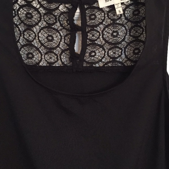 Anthropologie Monteau Top Black Fringe Sz S - Picture 4 of 7